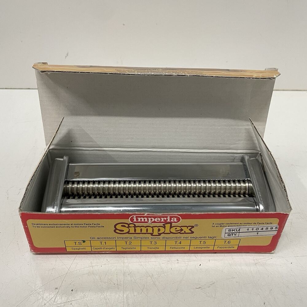 Imperia Simplex Spaghetti Attachment Capelli d'Angelo For Pasta Machine